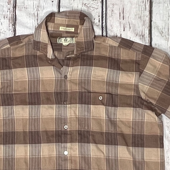 Vintage Western Pearl Snap Campus Button Down Long Sleeve Shirt - Picture 4 of 5